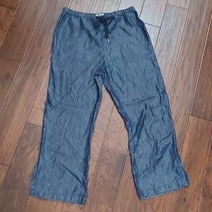 NWT NIC+ZOE Blue Polka Dot Pullon Pants size 12